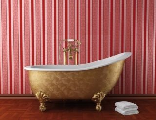 Смеситель для ванны Rav Slezak Morava Retro MK350.5/2SM бронза